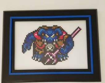 The Legend of Zelda Ganon..... Melted Beads.....With Frame