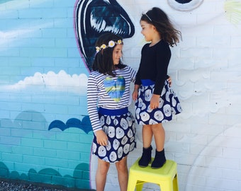 SALE * Blue Circles Skirt by Sukie - size 6/7