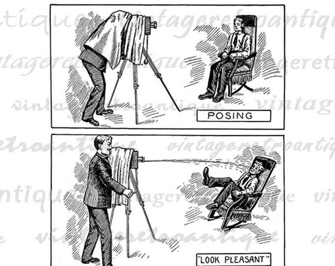 Digital Printable Antique Ad Trick Camera Image Advertisement Graphic Download Vintage Clip Art HQ 300dpi No.1869