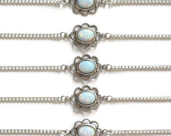 Opal Choker, Lab Opal Choker, Choker Necklace, Silver Choker, Choker, Boho Choker