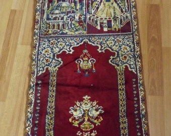 SALE Vintage Meditation Rug