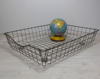 Vintage Wire Tray - Office Tray - Desk Tray - Industrial