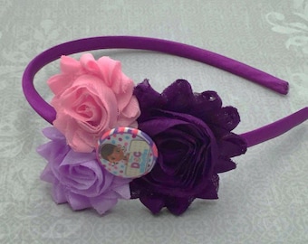 Doc McStuffins Headband, Disney Headband, Doc McStuffins Hairbow, Disney Accessories, Girl Headband, Baby Headband