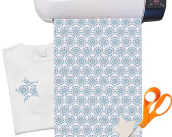 Mandala Floral Heat Transfer Vinyl Sheet (12"x18")