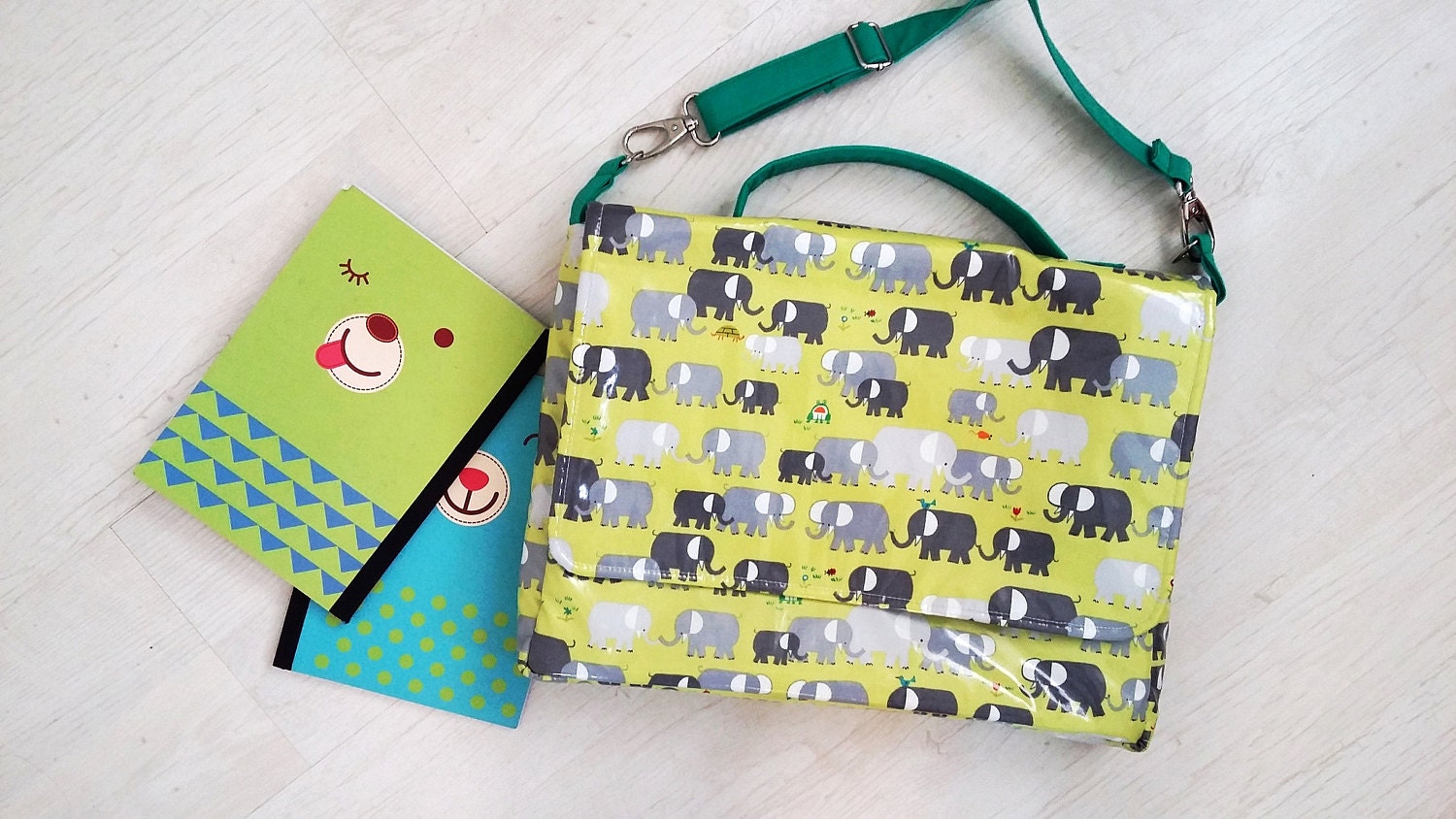 Elephant Wipe Clean School Satchel