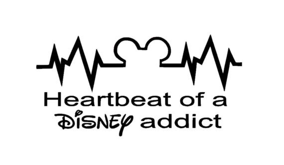 Download Heartbeat of a Disney Addict Decal Disney Decal Disney