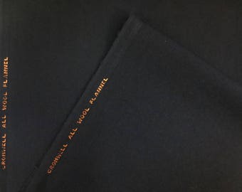 Cromwell All Wool Flannel Fabric By the Yard Width 60" x 1 Yd Medium Weight Suiting Quality Crafts Fashion Accessories Home Decor