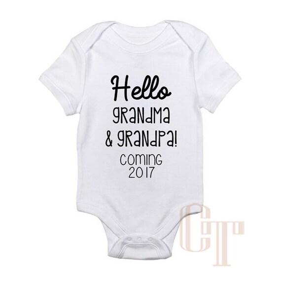 Download Hello Grandma Grandpa Custom Pregnancy Announcement Coming