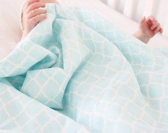 Blue Damask Baby Blanket, Blue Baby Blanket, Minky Baby Blanket, Minky Blanket, Blue Blanket, Baby Girl Blanket, Baby Boy Blanket, Toddler