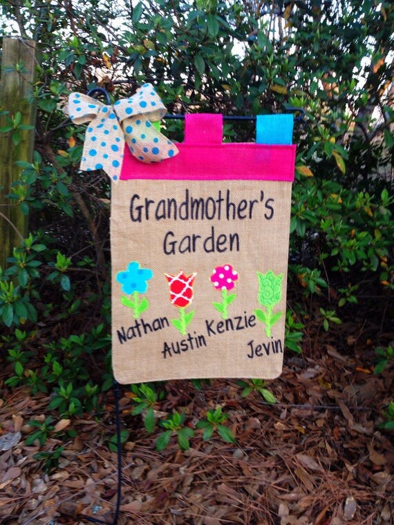 Grandkid Name Flag Grandma Garden Mother S Day Gifts Nana Il 570xn