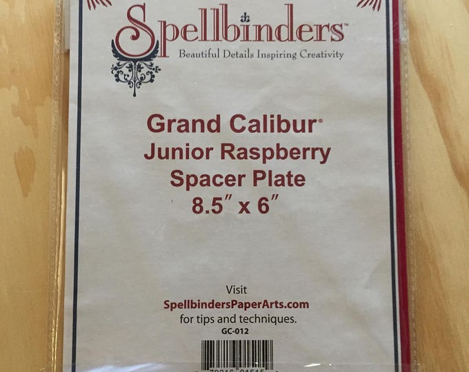 Grand Calibur Junior Raspberry Spacer Plate 8.5 X 6 New Never Used