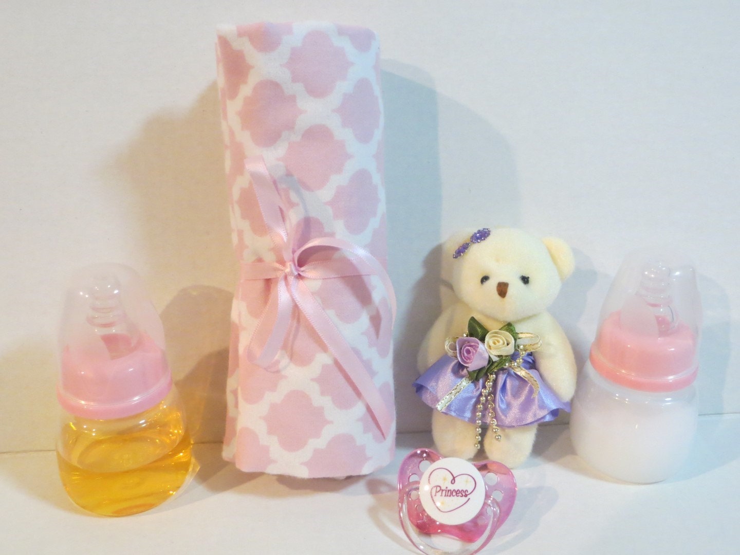 2 Reborn Baby Doll Bottles 2oz Fake Milk Juice No Hole