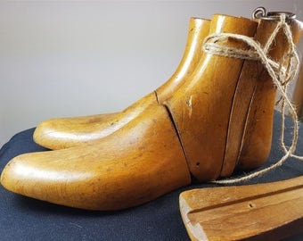 Items similar to Antique Collection of Wood Cobblers Shoe Lasts ...