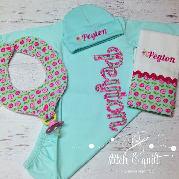 Newborn Gift Set Newborn Girl Baby Girl Hospital outfit