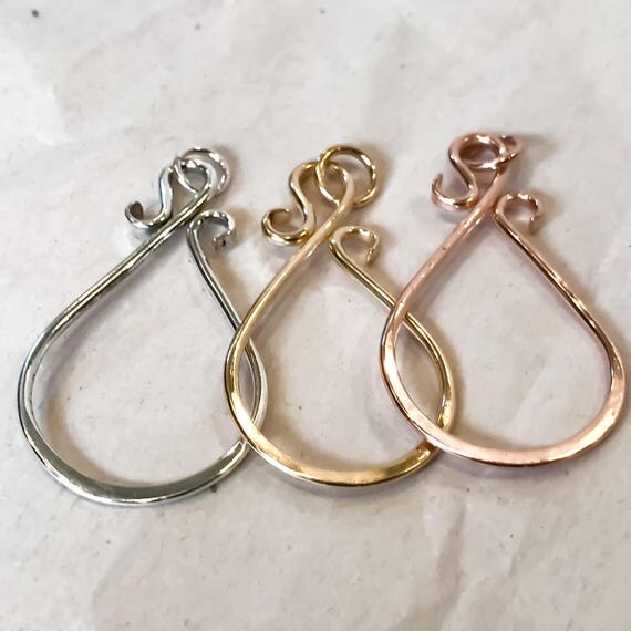Charm Holder Necklace. Silver Charm Necklace. Gold Charm