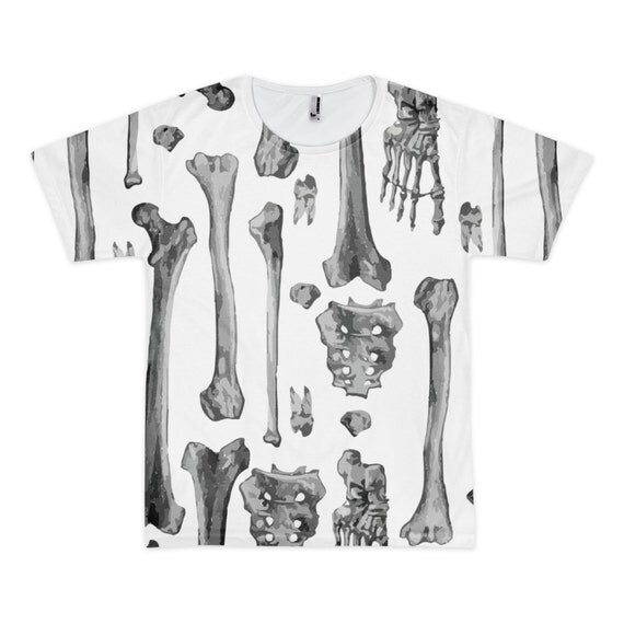 BONES Pattern LA apparel T Shirt