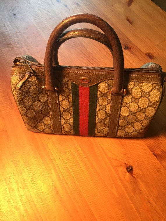 Gucci Accessory Collection Vintage Bolston Satchel Handbag