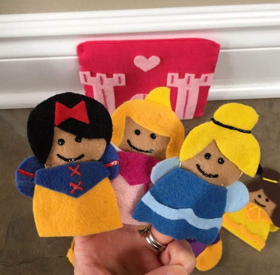 Felt Finger Puppet Disney Princesses