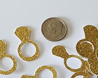 Ring Confetti Gold Table Scatter- Confetti- Bridal Shower Decor- Gold Decor-Table Scatter Wedding Decor-Gold Ring Wedding Decor Wedding Ring
