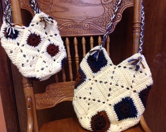 Big sis and lil sis crochet purses