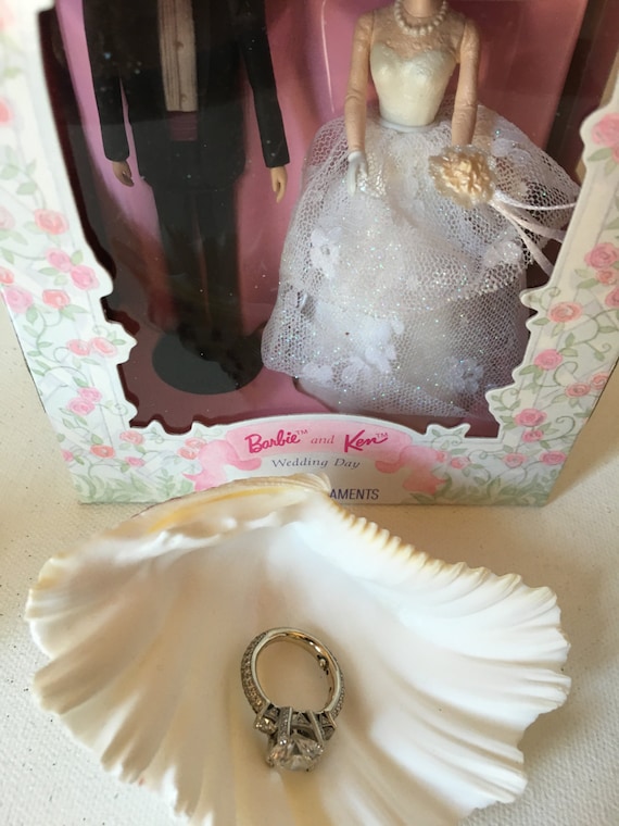 Wedding cake topper Hallmark Vintage Barbie and Ken Bride and