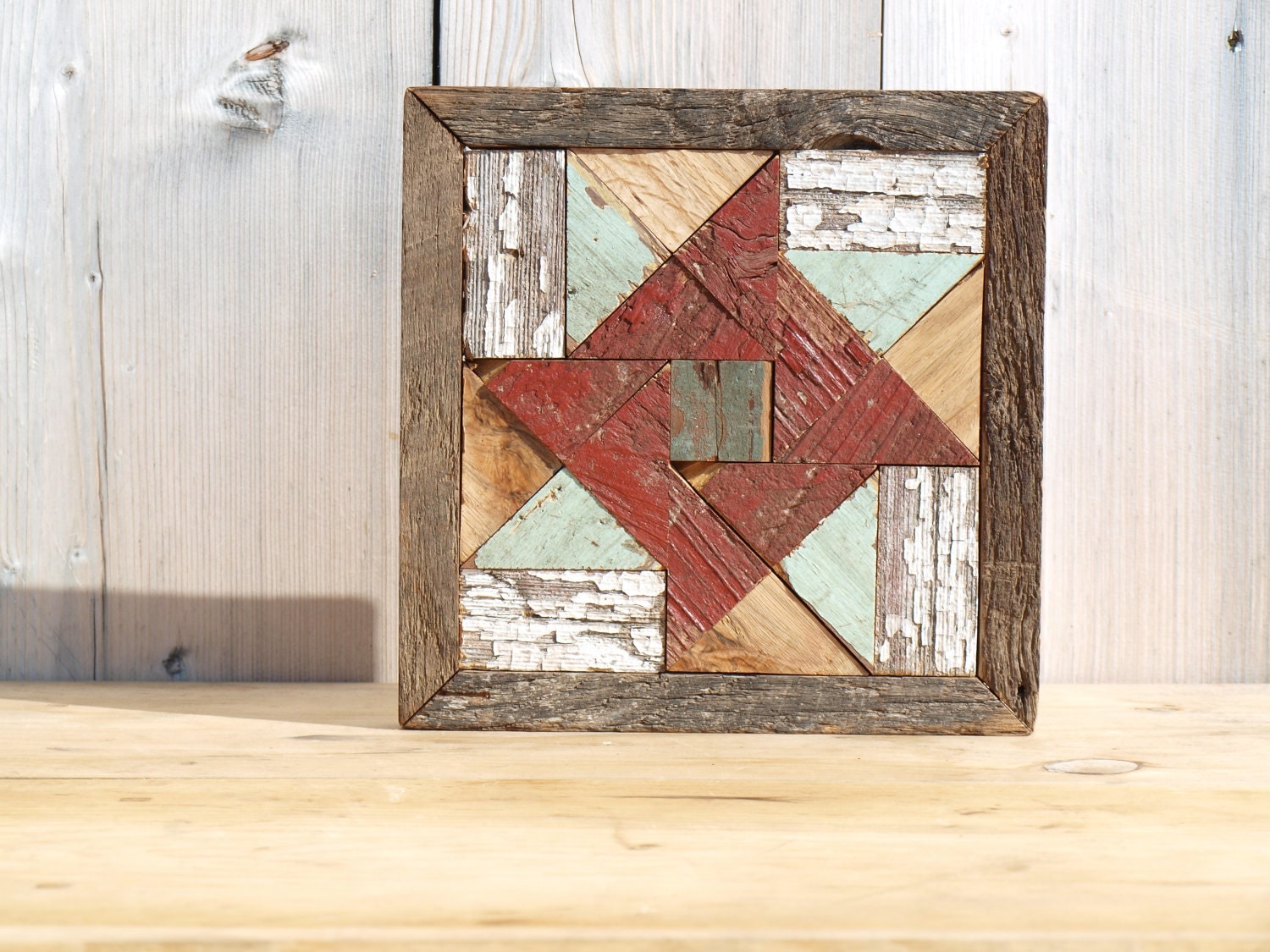 wooden barn quilt wall quilt hanging salvaged wood art