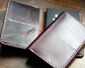 Field Notes Travel Wallet - Horween Burgundy Chromexcel and Chicago Tan Waxed Flesh Horsehide