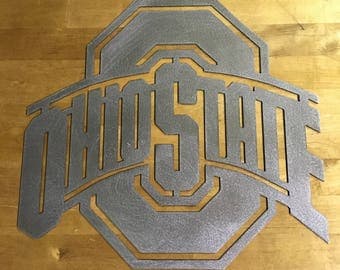 16" to 30" OSU Ohio state sign steel metal wall art