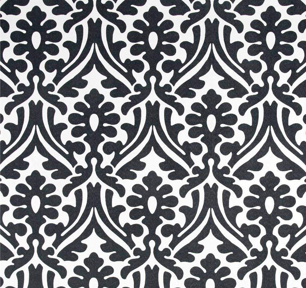 Black & White Indoor Outdoor Fabric by the Yard Designer