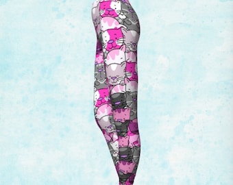 Pink Cats Leggings