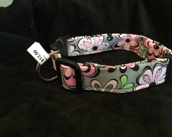 Pink and grean retro large collar