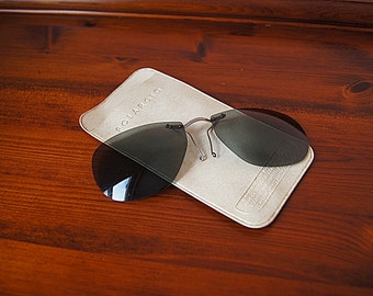Vintage Polaroid sunglasses clip-on frame made in 50s - 60s.