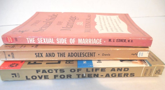 Items Similar To Vintage Sex Education Books Set Of 3~mid Century Sex 