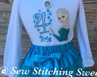 Frozen Elsa Birthday Shirt, Elsa Birthday shirt, Elsa Birthday Outfit, Frozen birthday Outfit, Elsa outfit, Frozen outfit, Disney trip