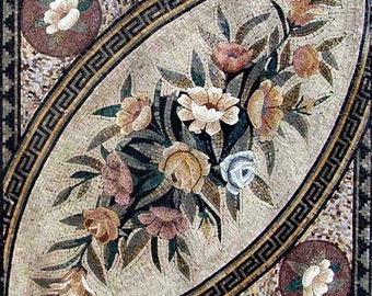 Mosaic Tile Pattern Design-Paisley