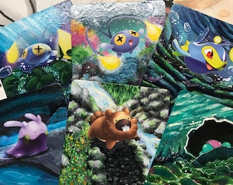 CUSTOM Painted Pokémon Cards **Made to Order**