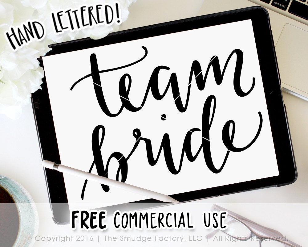 Download Bridal Party SVG Team Bride SVG Cut File Vector Hand