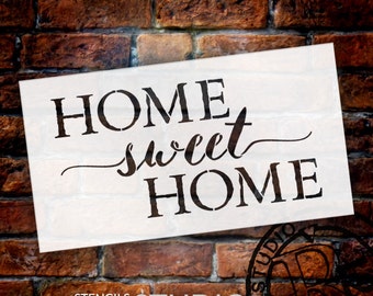 Home Sweet Home - Old Fashioned Serif & Script - Word Stencil - Select Size - STCL1749 - by StudioR12