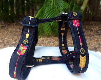 Aztec Arrows Dog Harness / H-Harness / Dog Collars Australia /