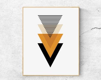 Scandinavian print, Geometric print, Geometric wall art print, Scandinavian art, Large wall art printable, Abstract art print, Geometric art