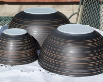 Pyrex Terra Mixing Bowls, 401, 403, 404