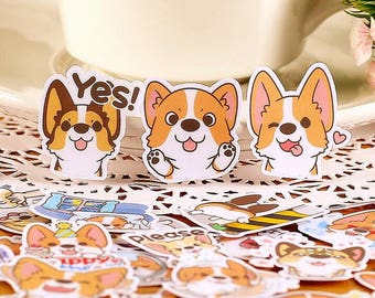 Corgi Cute Stickers / Kawaii Stickers / New Stickers Funny Sticker / Single Sticker TZ1625
