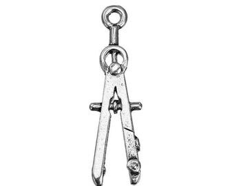 15 Drawing Compass Circles Draw Tibetan Silver Charms (828)