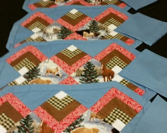 Horse Bloom CW2406023CL Quilted Round Mat