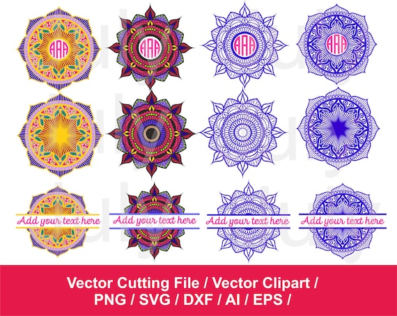 Free Free 65 Monogram Flower Mandala Svg SVG PNG EPS DXF File