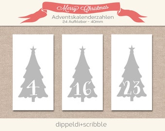 countdown to christmas printable advent calendar numbers