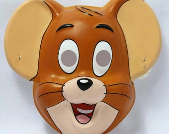 Jerry Mouse Hanna Barbera Tom and Jerry Vintage Halloween Mask Saturday Cartoon