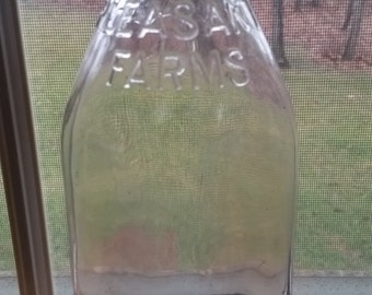 Pleasant Farms Pt. Pleasant NJ One Quart Milk Bottle