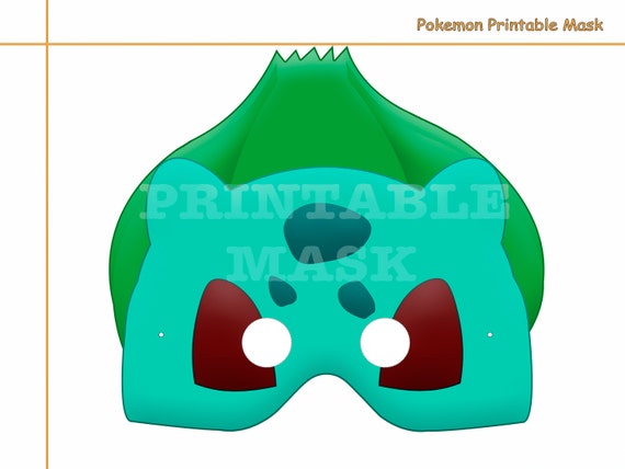 Unique Pokemon Printable Mask photo booth Pokemon Mask kids