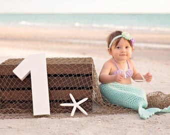 Baby mermaid tail, mermaid birthday outfit, mermaid costume, baby shower gift, newborn photo prop, first birthday outfit, handmade baby gift